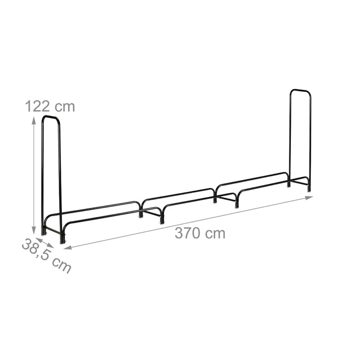 Relaxdays Large Metal Firewood Rack