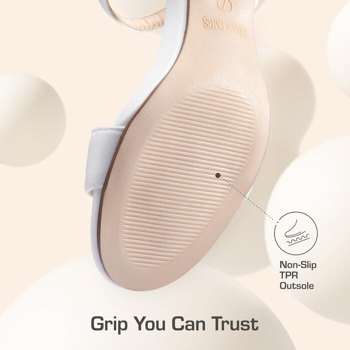 Жіночі босоніжки DREAM PAIRS на високій платформі, білі, 39 EU, з відкритим носком та блочними підборами