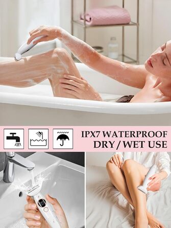 Електричний жіночий епілятор Deciniee Lady Shavers 5-в-1: для бікіні, обличчя, носа, брів, рук та ніг. Зручний для вологого та сухого використання.