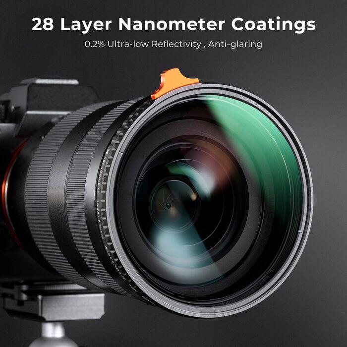 Фільтр нейтральний K&F CONCEPT Nano-X True Color Variabler ND2-32 (1-5 ступенів затемнення) 95mm