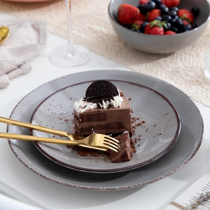 Сервіз Vancasso Serie Navia Teller, 32 елементи, на 8 осіб, сучасний дизайн, багатобарвний, набір 16 тарілок