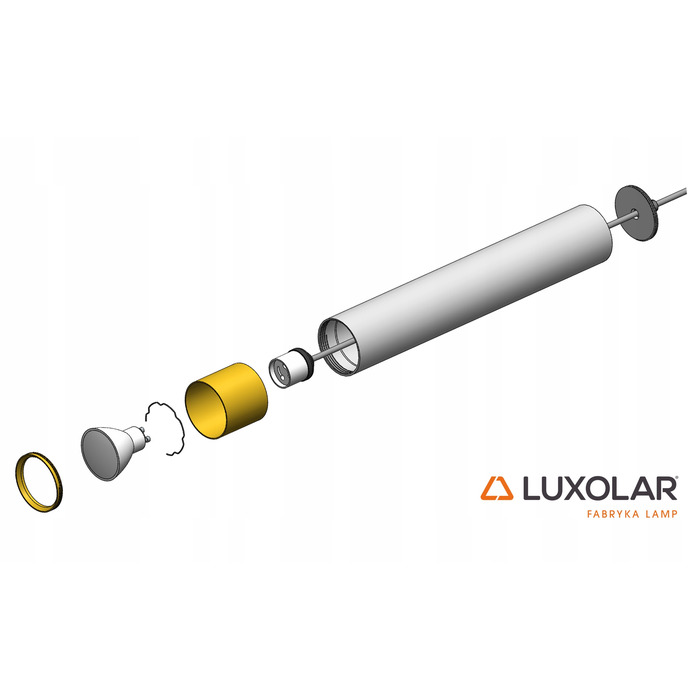 Стельова підвісна люстра-циліндр Kaszmir, бежевий екру, LED — для кухні, вітальні або над стільницею