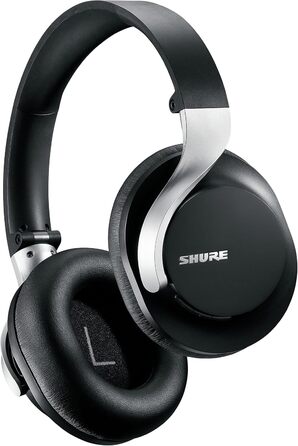 Shure Aonic 40: Бездротові навушники з активним шумозаглушенням, Bluetooth, мікрофон, 25 годин роботи, сумісність з iPhone та Android, білий (чорний)