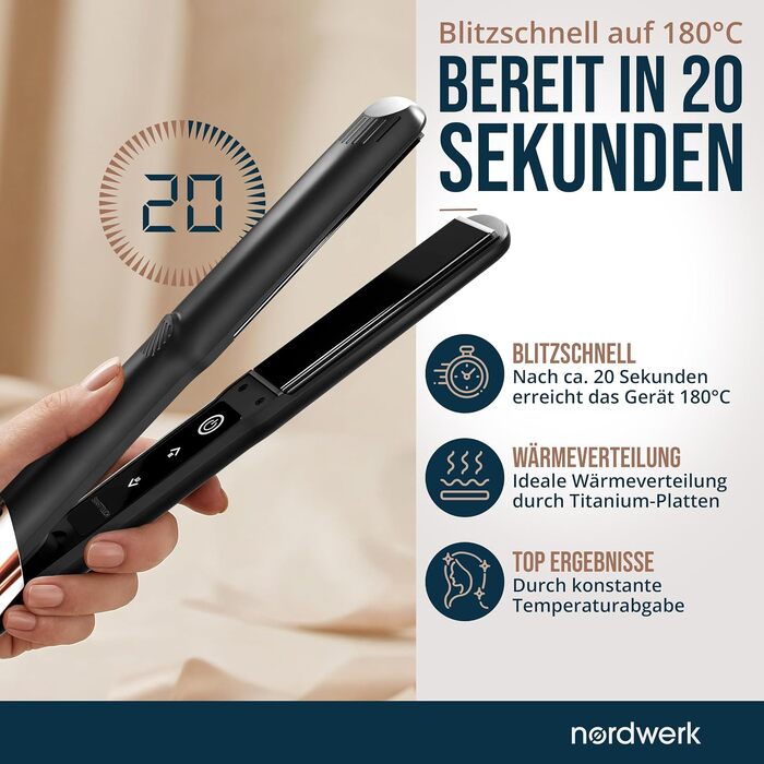 Випрямляч для волосся 2-в-1 SafeGlide Touch з захистом від пересікання та вирвування волосся
