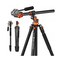 Штатив K&F Concept T254A7 + FH-03, 231 см, чорний