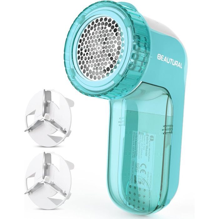 Електричний видальник пуху BEAUTURAL з 3 рівнями висоти та 2 швидкостями для різних тканин (Tiffany, від батарейки)