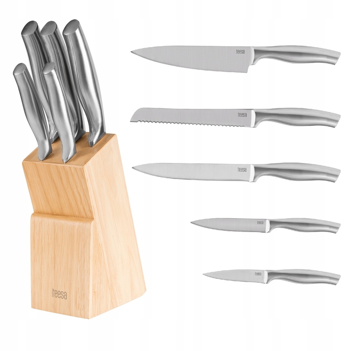 Набір ножів у підставці Teesa, 5 предметів, TSA0204