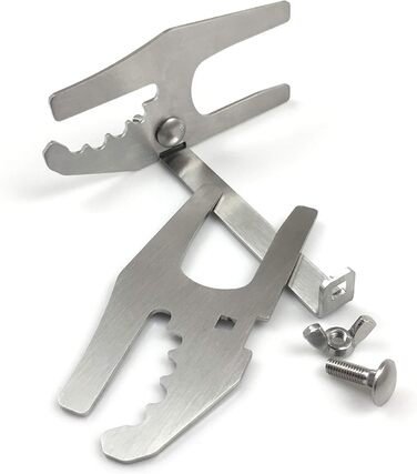 Flammlachs Board - Stainless Steel Holder - Premium Grill Accessory for Fire Pits & Charcoal Grills (Flammlachs Board Holder)