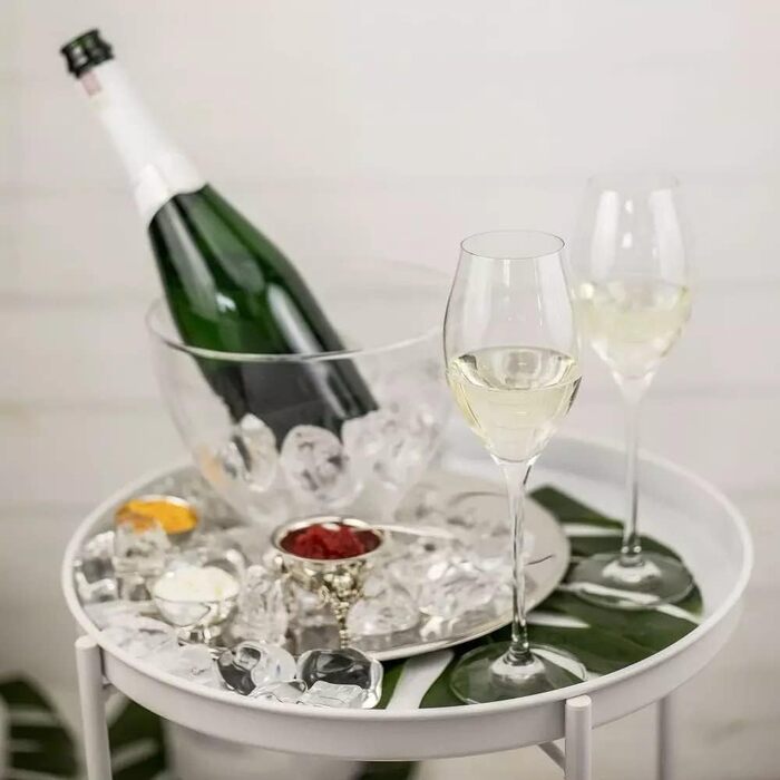 Кроснo Champagnergläser Prosecco-Gläser | Набір 6 | 280 мл | Колекція Harmony | Сектарі, шампань | Ідеально для дому, ресторанів та свят | Можна мити в посудомийній машині Prosecco 280 мл (6 шт.)