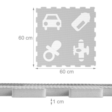 Relaxdays Puzzle Mat Symbols