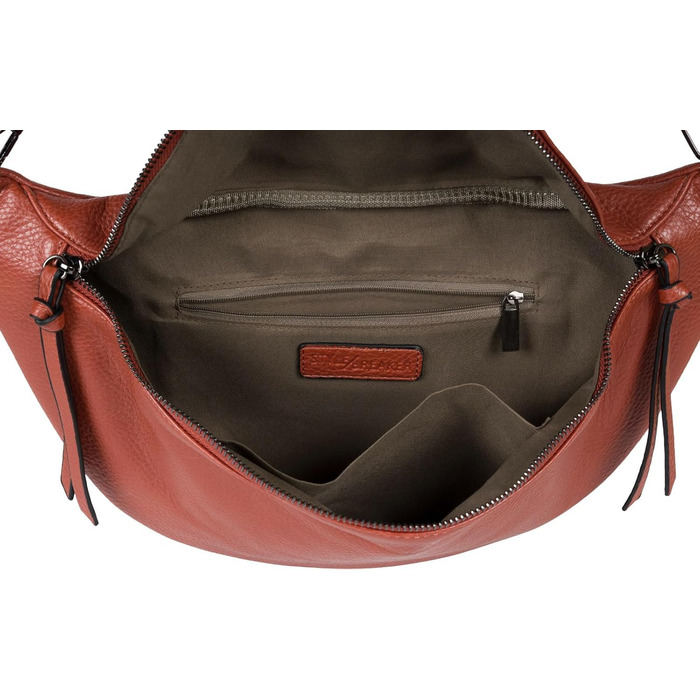 Сумка жіноча styleBREAKER на плече та через тіло Cognac велика, 37x17 см. Кросбоді, з регульованим ремінцем та двостороннім замком