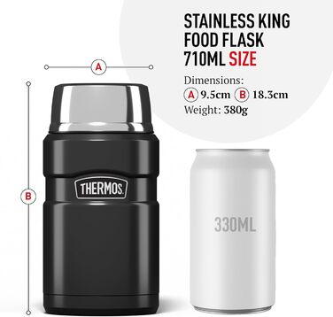 Термос з нержавіючої сталі, малинового кольору, 710 мл, Thermos