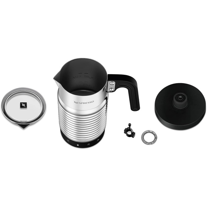 Nespresso Aeroccino 4 - електричний спінювач молока, срібний
