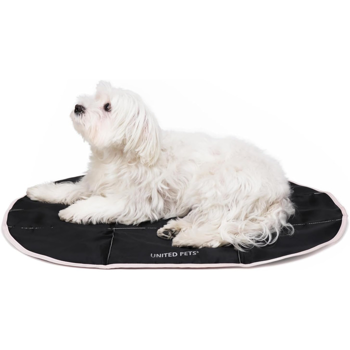 Килимок для собак Lazy Dog Mat – портативне лежання для собак, складний, для ресторану та подорожей, легкий, чорний/зелений