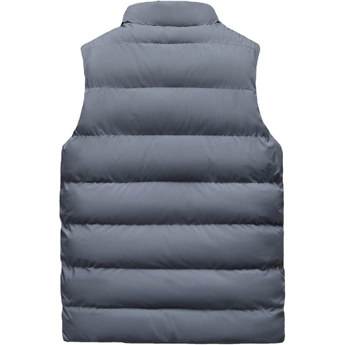 Чоловіча флісова жилетка з утеплювачем, тепла ізольована стельтова жилетка, зимова жилетка-грілка для чоловіків, софтшел жилетка для активного відпочинку, хайкінгу та терморегуляції (XL, сірий)