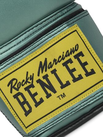Боксерські рукавички BENLEE з екошкіри Rodney (Металевий зелений/Чорний, 10 oz)