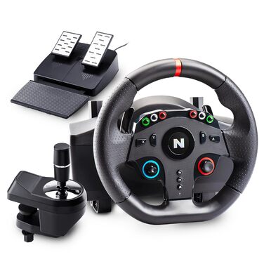 NITHO Drive Pro ONE: Ігровий кермо NITHO з педалями та перемикачем передач для PS4, PC, Xbox One, Xbox Series X|S та Switch. 270 градусів, Zero Dead Zone.