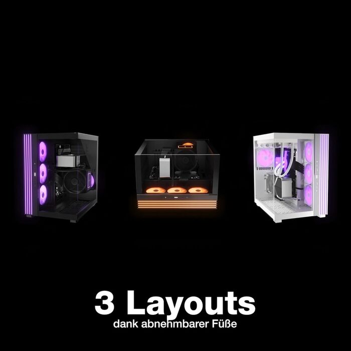 Корпус ПК be quiet! Light Base 600 DX Black: Панорамний вигляд, Show Case, Dual Chamber, ARGB LED, гнучкий монтаж