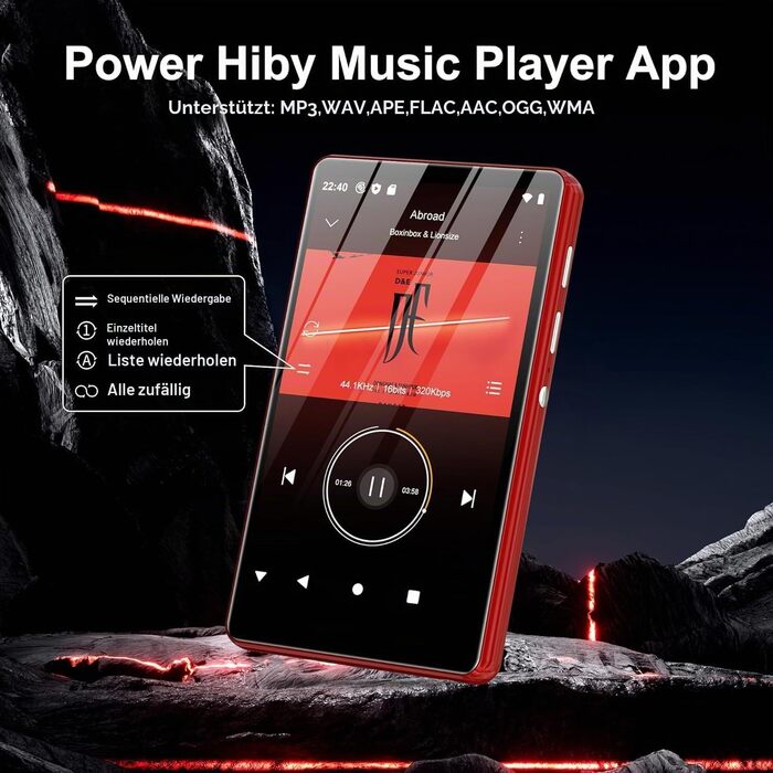 MP3 плеєр SWOFY з Bluetooth та WiFi, 4.0