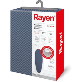 Глянцевий чохол для прасувальної дошки Rayen Premium XXL, 150x55 см, темно-синій, 4 шари