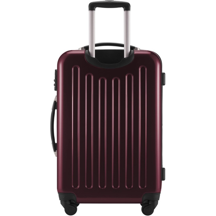 Чемодан ручної поклажі Alex від Hauptstadtkoffer, 38x23 см, 42 л, з 4 колесами, жорсткий, розширюваний, Бордовий (65)