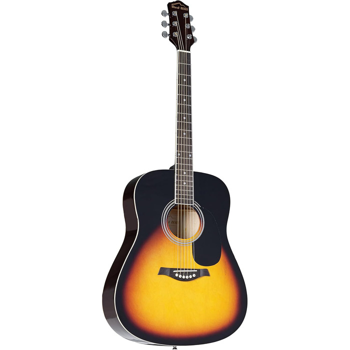 Акустична гітара Red Hill D-1-CE: електроакустична гітара Dreadnought з cutaway та верху з липи (Natural/Sunburst)