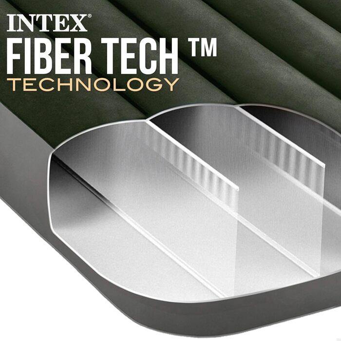 Надувний матрац Twin DURA-Beam Prestige з акумуляторним насосом