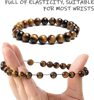 Чоловічий браслет з кульок, набір 4 шт., 6/8 мм, браслет з обсидіану, подарунок для батька, друга, брата, ручної роботи