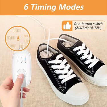 Ozon Shoe Dryer Electric Boot Dryer Shoe Warmer Boot Warmer - Ozone Deodorizer with Timer Function | No Noise | Strong Wire | EU Plug (Pm09(basic))