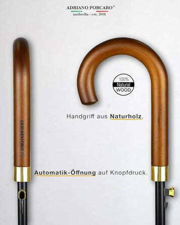 Стійкий до вітру парасолька: великий парасолька Ø120см з відбиваючим краєм, 12 спиць, з чохлом, оливковий - для чоловіків та жінок