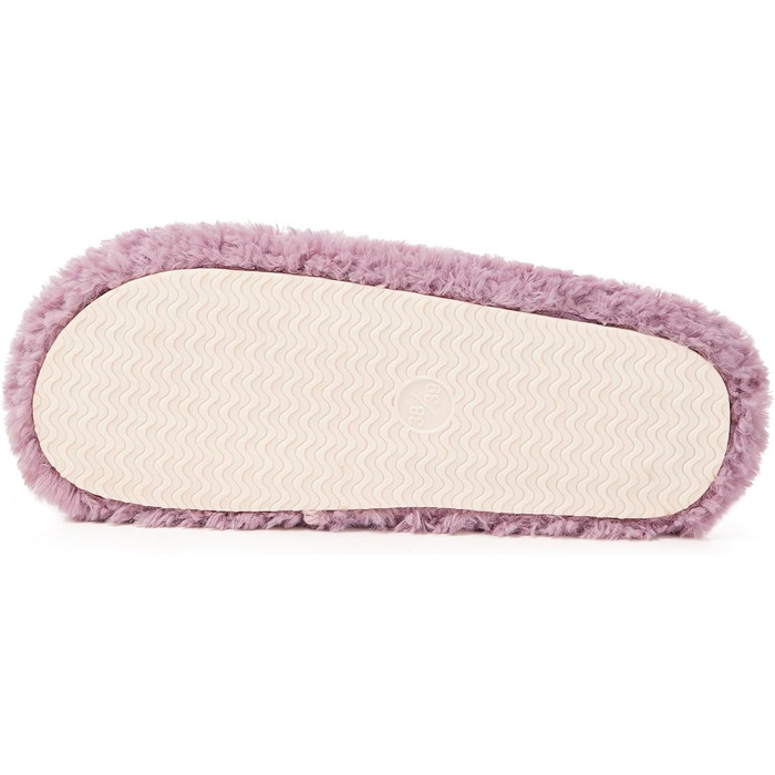 Домашні тапочки Dokela для жінок з меморі-піною, м'які, з штучним хутром, відкриті, легкі, з антиковзаючою підошвою, для дому, теплі, зручні, сліпони, 37/38 EU, фіолетові