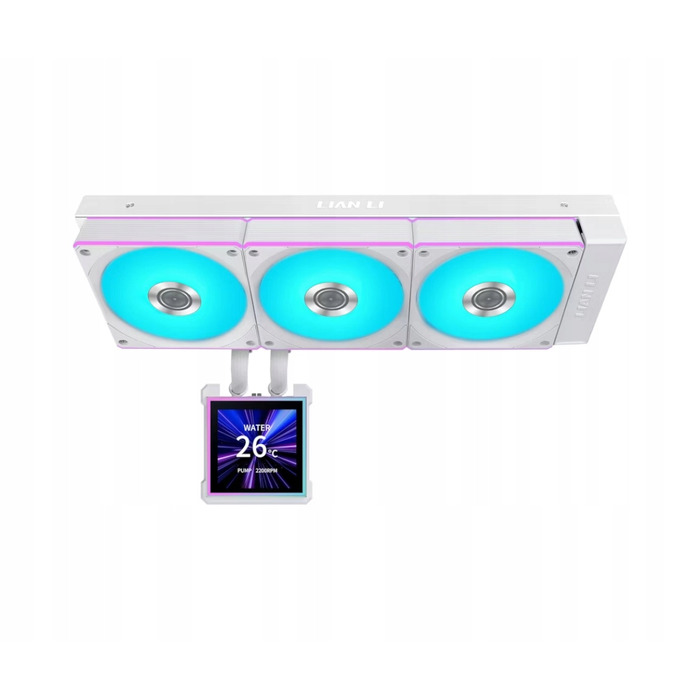 Система рідкого охолодження Lian Li Hydroshift II LCD-S 360CL 3x120мм Intel/AMD, Біла