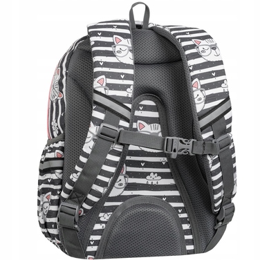 Багатовідсіковий шкільний рюкзак CoolPack (білий, чорний, рожевий), 21 л
