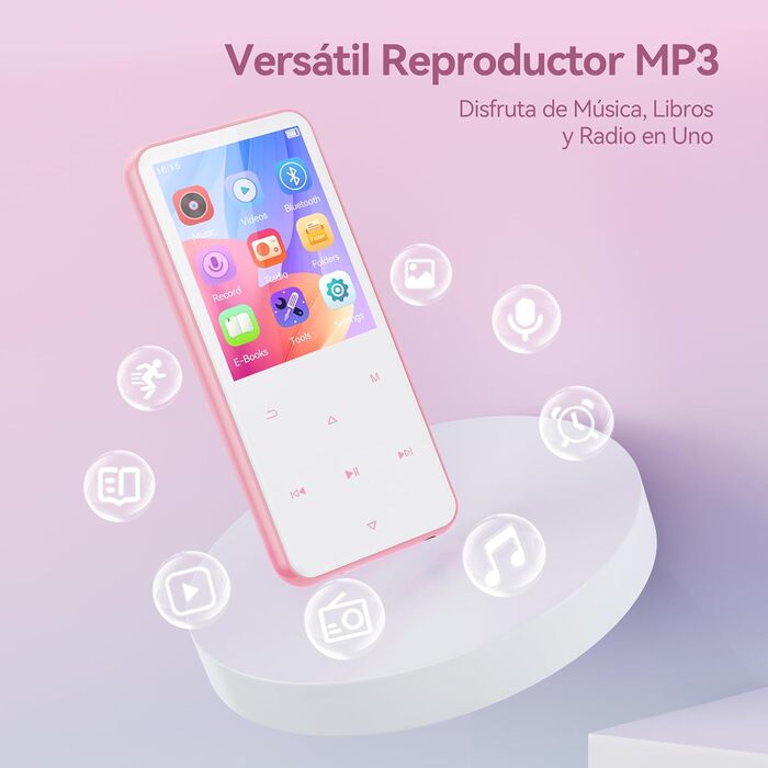 MP3 плеєр AGPTEK 64GB Bluetooth 5.3, 2.4