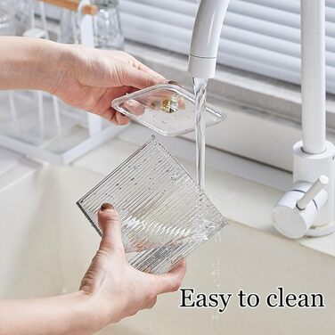 Контейнер для ватних паличок Veki з кришкою, прозорий, для ватних дисків, органайзер для косметики, зелений