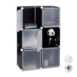Relaxdays 6-Door Storage System