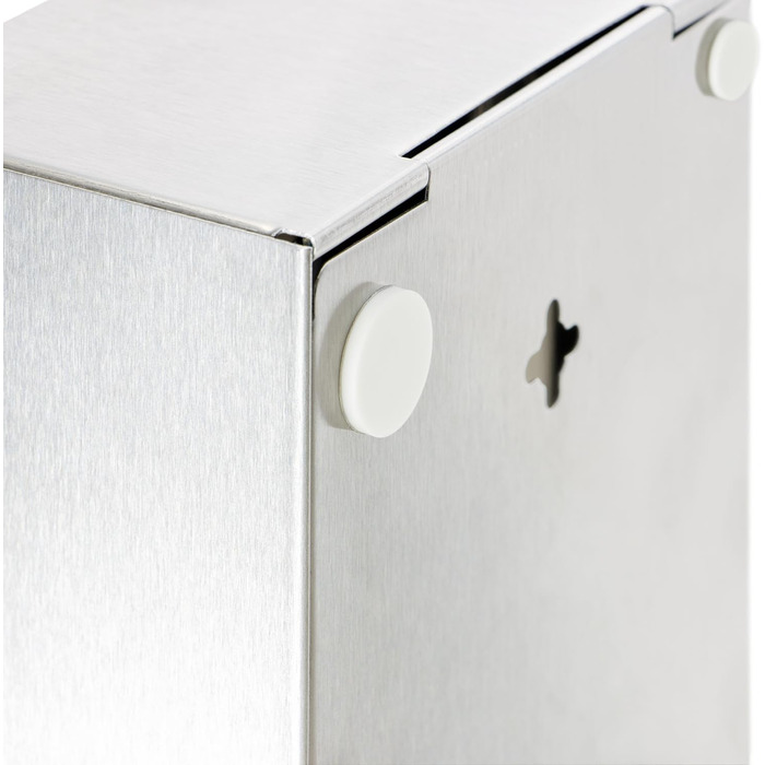 Коробка для серветок з нержавіючої сталі Com-Four® - настінний диспенсер для серветок (сріблястий)