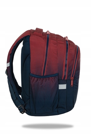 Багатовідсінковий шкільний рюкзак CoolPack, 21 л (червоний, синій)