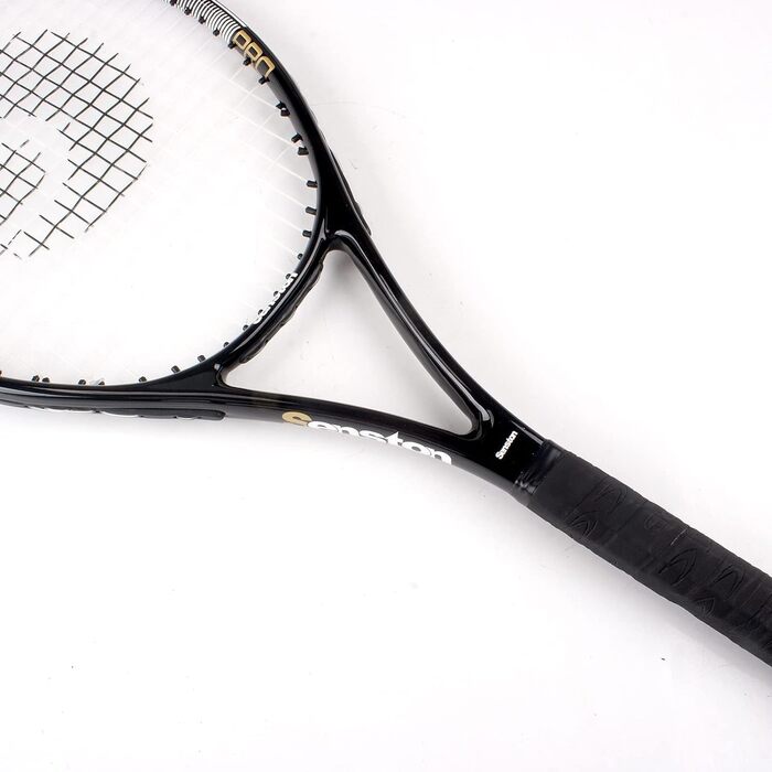 Black+Black Adult Tennis Racket Set - 2 Rackets, 3 Balls, 2 Grips, Vibration Dampeners