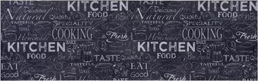 Килимок для кухні Hanse Home Cook & Clean, антиковзний, легкий у догляді, з малюнком їжі, 50x150 см – килимовий доріжка для кухні, коридору, передпокою, їдальні