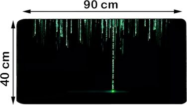 Килимок для миші Rotoo Gaming XXL 90x40 см, чорний, для геймінгу, антиковзаюча поверхня, покращує точність та швидкість