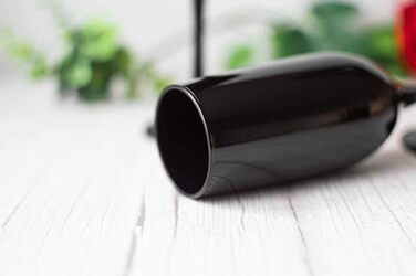 6 келихів для шампанського, prosecco та шампанського Sendez, 200 мл, чорні