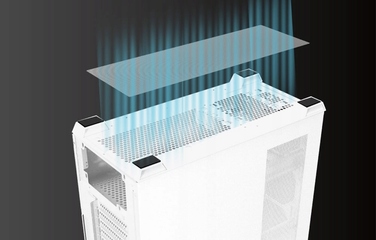 Корпус для комп'ютера darkFlash DS900WS Midi Tower ATX, білий, ігровий, зі скляною панеллю