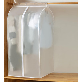 2 шт. Пранці для одягу GQC, великі, прозорі, захисні, з блискавкою (50x80x120 см)