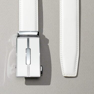 Чоловічий шкіряний ремінь на автоматичній застібці без отворів, 3 см, регульований розмір, довжина 125 см