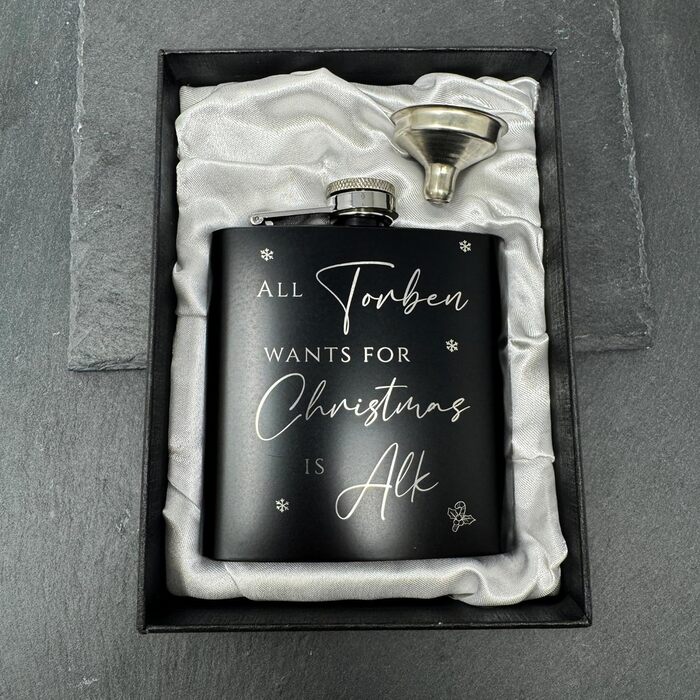 Набір фляг з гравіюванням - персоналізований з іменем - ідеальний подарунок на весілля та для чоловіків - нержавіюча сталь (Дизайн 10)