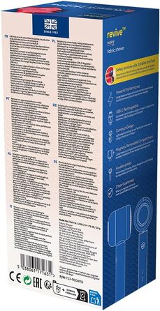 Електричний видалення ворсу Russell Hobbs Revive: портативний, USB-C, з функцією всмоктування, для одягу та текстилю