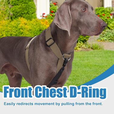 Нашийник для собак FeimaX для великих порід, тактичний, дихаючий, зручний, міцний, безпечний, хакі (M)