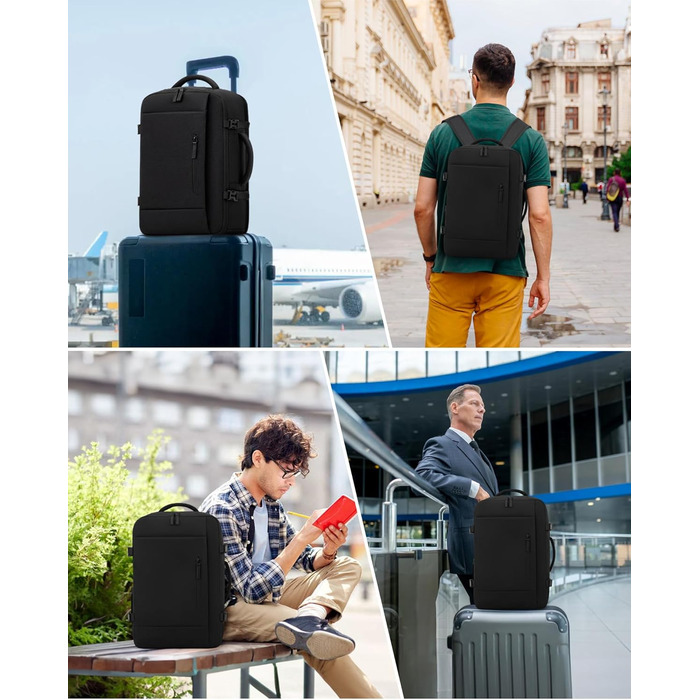 Рюкзак LOVEVOOK для ручної поклажі в літак 45x36x20 см, 30L, для ноутбука 15.6