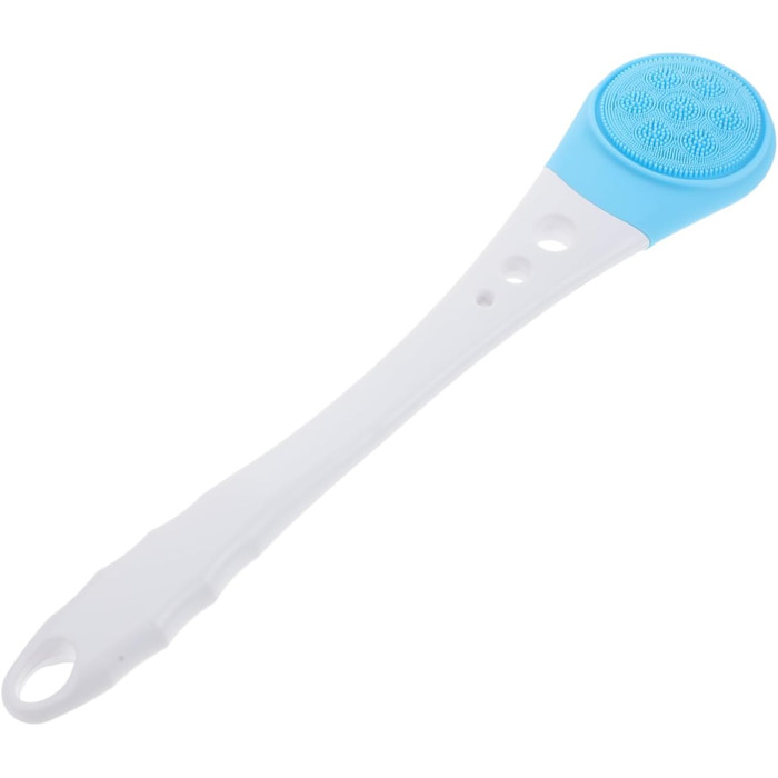 Minkissy 1-Piece Bath Brush Body Cleaning Brush Rotating Exfoliating Brush Facial Washing Brush Massage Brush Electric Shower Brush Massage Brush for the Back Bath Accessories Abs Blue (43X9X3CM)